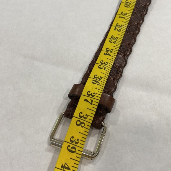 Amanda smith tooled leather belt brown - Picture 9 of 10